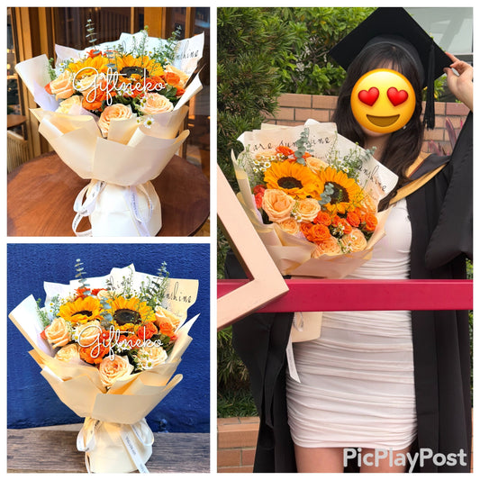 08/11/2025 感謝客戶訂購畢業花束 理工大學