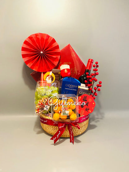 賀年果籃31 |  2026 丙午馬年果籃 - 私人定制賀年禮物籃系列